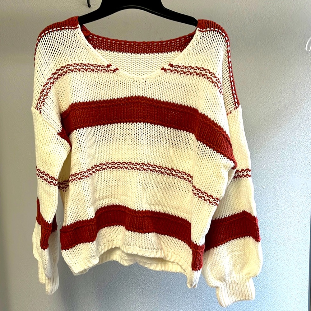 Striped Cropped Sweater